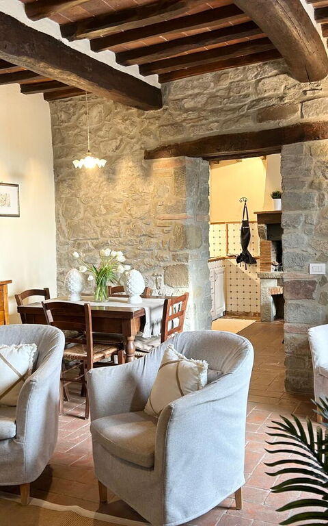 Antico Casale: Woonkamer