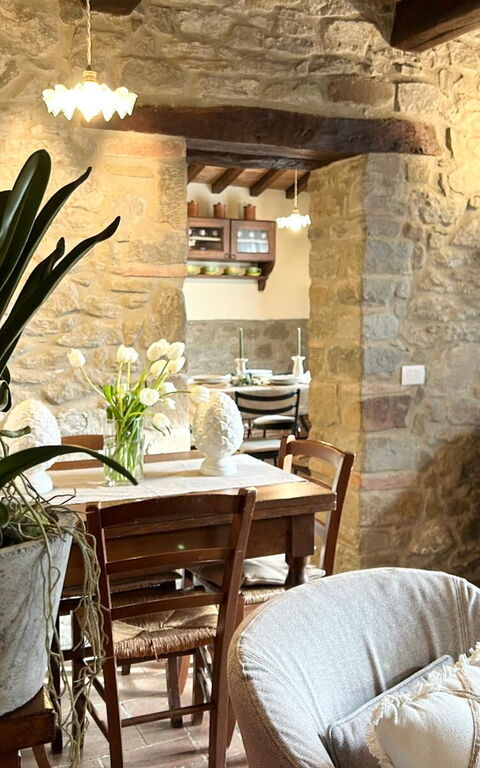 Antico Casale: Lunchroom, Woonkamer