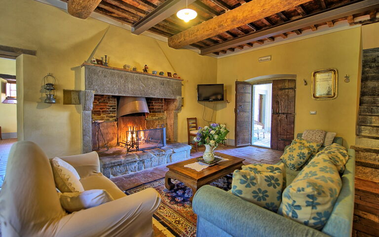 Villa Poggiolino: Woonkamer