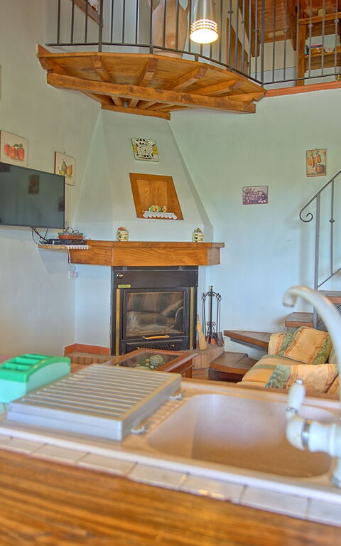 Villa Margherita Due: Keuken, Lunchroom, Woonkamer