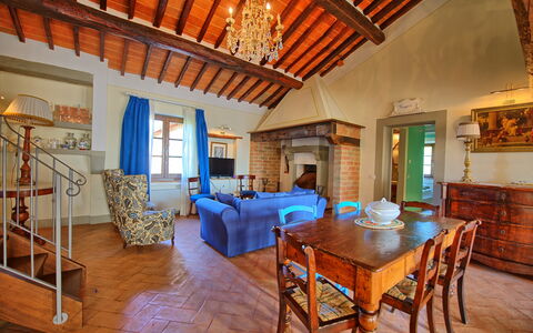 Accommodatie Belvedere Apartment: Lunchroom, Woonkamer