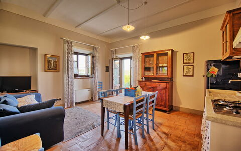 Accommodatie Stalla Apartment: Keuken, Lunchroom, Woonkamer