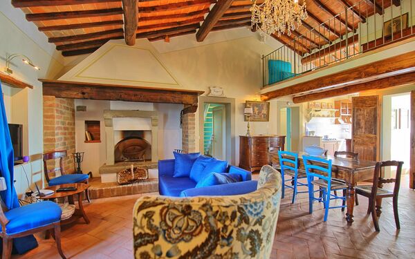 Accommodatie Belvedere Apartment: Lunchroom, Woonkamer