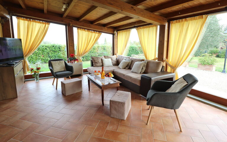 Casa Centoia: Woonkamer