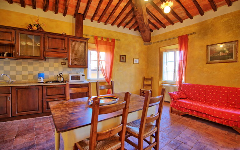 Accommodatie Vescovo: Keuken, Lunchroom, Woonkamer