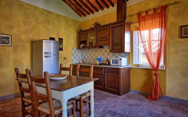 Accommodatie Vescovo: Keuken, Lunchroom, Woonkamer