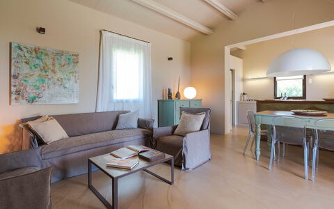 Accommodatie Isla Verde - Ulivi: Woonkamer