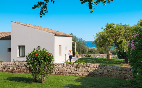 Accommodatie Isla Verde - Carrubi: Balkon / terras / patio, Buitenkanten, Buitenshuis, Keer bekeken, Tuin