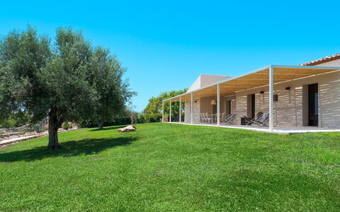 Accommodatie Isla Verde - Carrubi: Balkon / terras / patio, Buitenkanten, Buitenshuis, Tuin