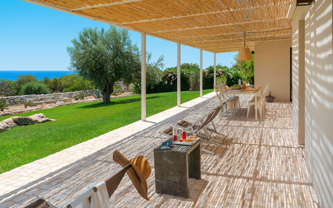 Accommodatie Isla Verde - Carrubi: Balkon / terras / patio, Buitenkanten, Buitenshuis, Tuin