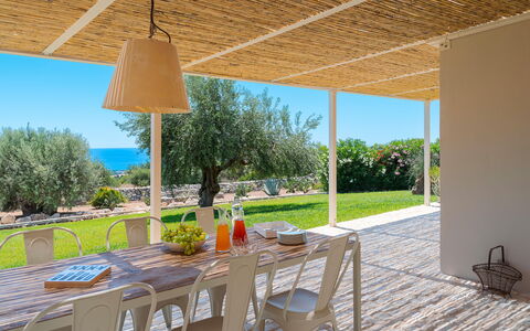 Accommodatie Isla Verde - Carrubi: Balkon / terras / patio, Buitenkanten, Buitenshuis, Keer bekeken, Tuin