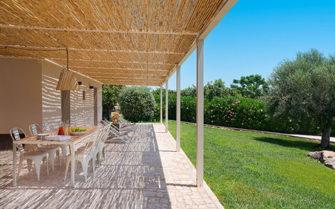 Accommodatie Isla Verde - Carrubi: Balkon / terras / patio, Buitenkanten, Buitenshuis, Tuin