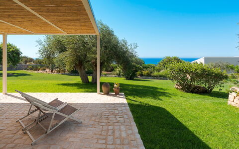 Accommodatie Isla Verde - Ulivi: Balkon / terras / patio, Buitenkanten, Buitenshuis, Keer bekeken, Tuin