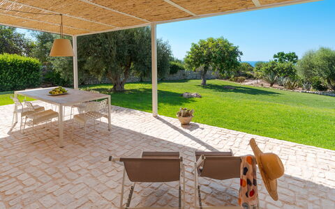 Accommodatie Isla Verde - Ulivi: Balkon / terras / patio, Buitenkanten, Buitenshuis, Keer bekeken, Tuin