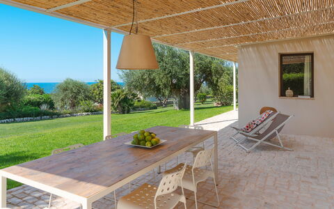 Accommodatie Isla Verde - Ulivi: Balkon / terras / patio, Buitenkanten, Buitenshuis, Keer bekeken, Tuin