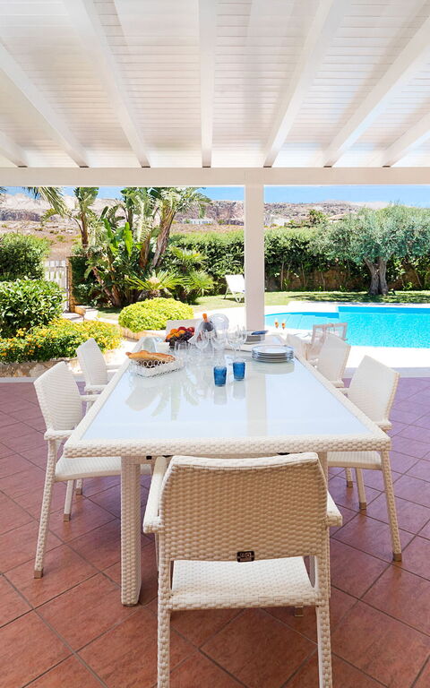 Afrodite: Balkon / terras / patio, Buitenshuis, zwembad