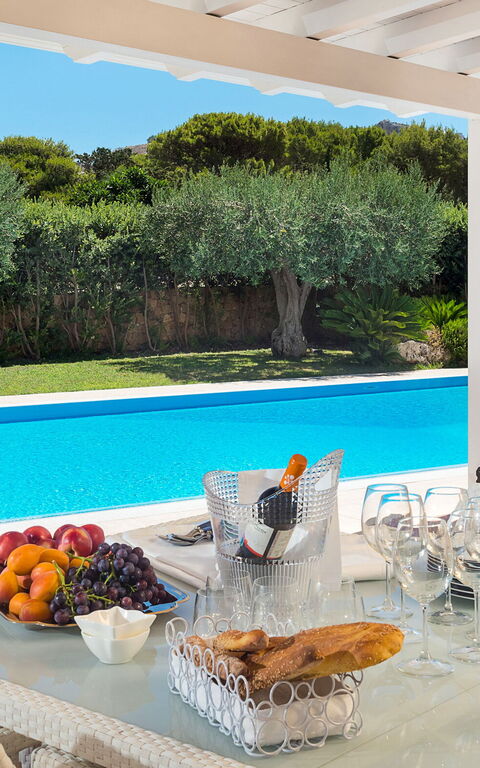 Afrodite: Balkon / terras / patio, Buitenshuis, zwembad