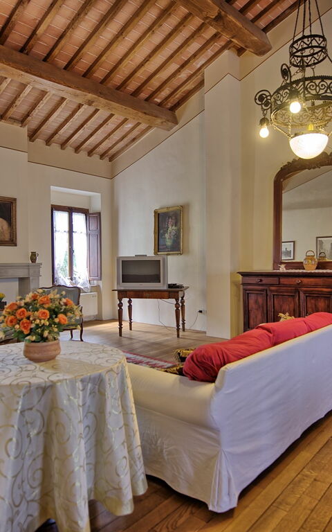 Villa Capolona: Woonkamer