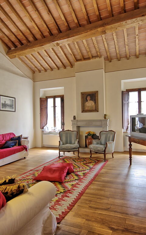 Villa Capolona: Woonkamer