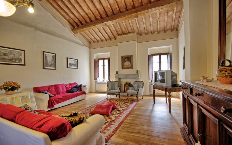 Villa Capolona: Woonkamer