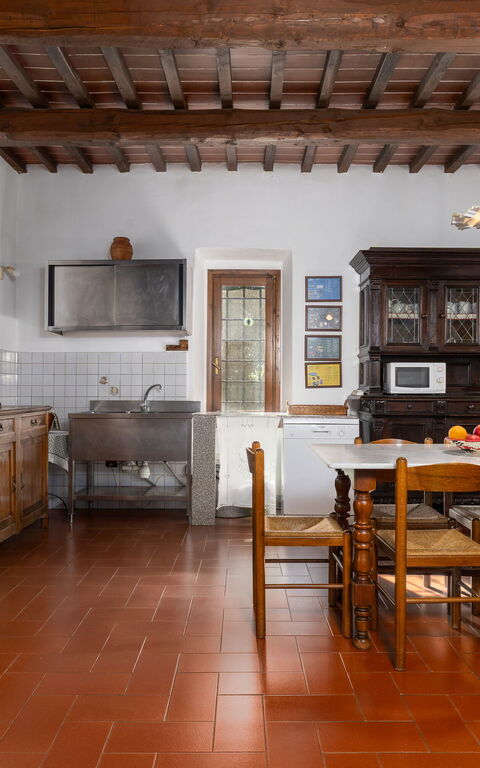 Casale Giotto: Keuken, Lunchroom