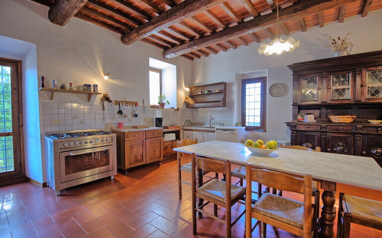 Casale Giotto: Keuken, Lunchroom
