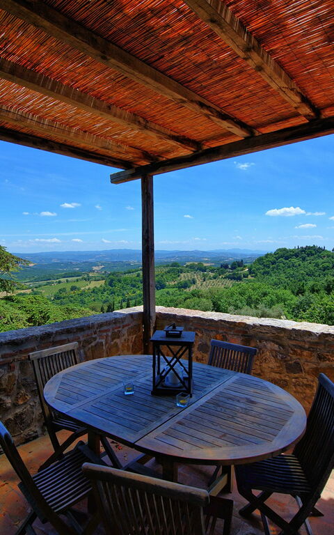 Casa Olivia: Balkon / terras / patio, Buitenshuis