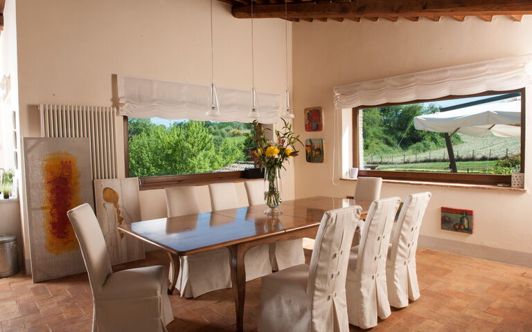 Casale Porano: Lunchroom, Woonkamer