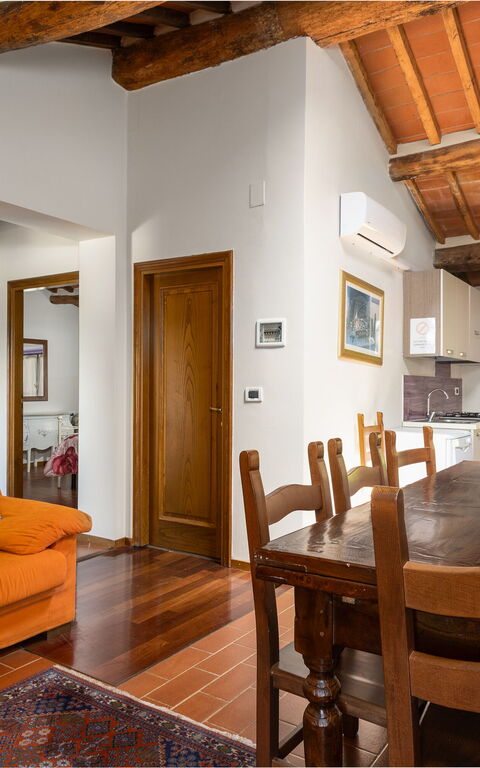 Villa Morandi: Keuken, Lunchroom, Woonkamer