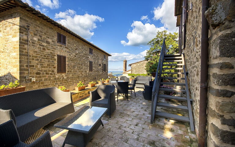 Villa Piazza Della Fortezza: Balkon / terras / patio