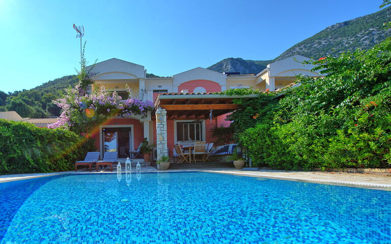 Beach Villa Blue: Buitenkanten, Buitenshuis, Tuin, zwembad