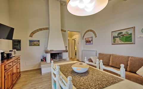 Accommodatie Fornace 2: Keuken, Lunchroom, Woonkamer