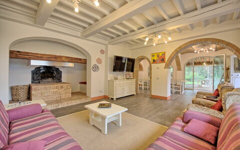 Accommodatie Padronale: Woonkamer