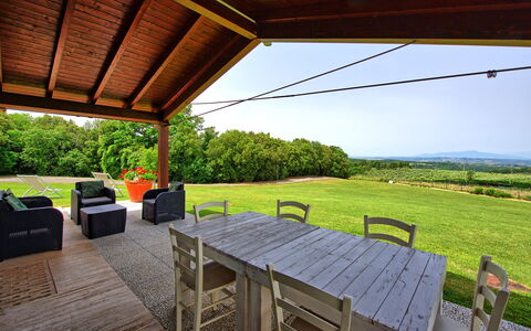 Accommodatie Marcello: Balkon / terras / patio, Buitenshuis, Keer bekeken, Zomer