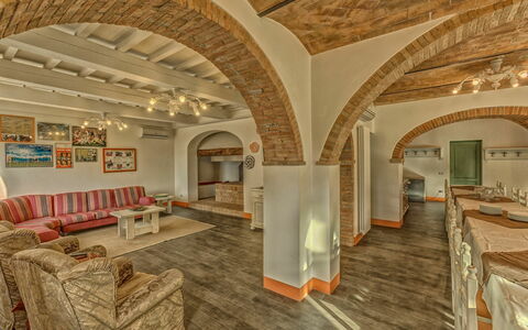 Accommodatie Padronale: Woonkamer