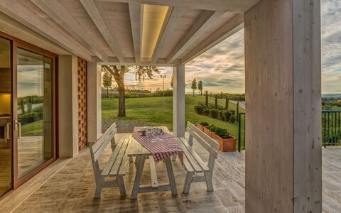 Accommodatie Fornace 2: Buitenkanten, Tuin