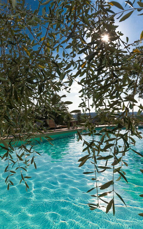 Villa Poggiospinoso: Buitenshuis, zwembad