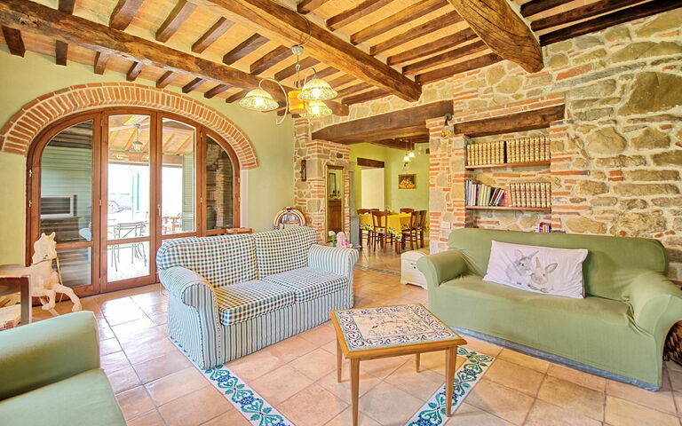 Villa Poggiospinoso: Woonkamer