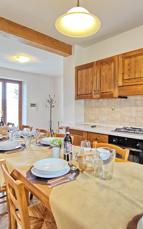 Casale Daniele: Keuken, Lunchroom