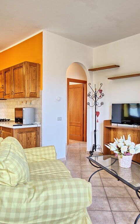 Casale Daniele: Keuken, Lunchroom, Woonkamer