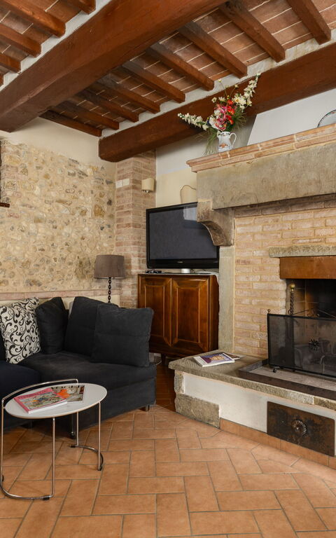 Casale Tiziano: Woonkamer