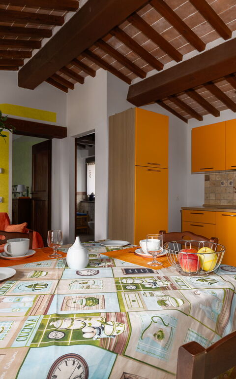 Casale Tiziano: Keuken, Lunchroom
