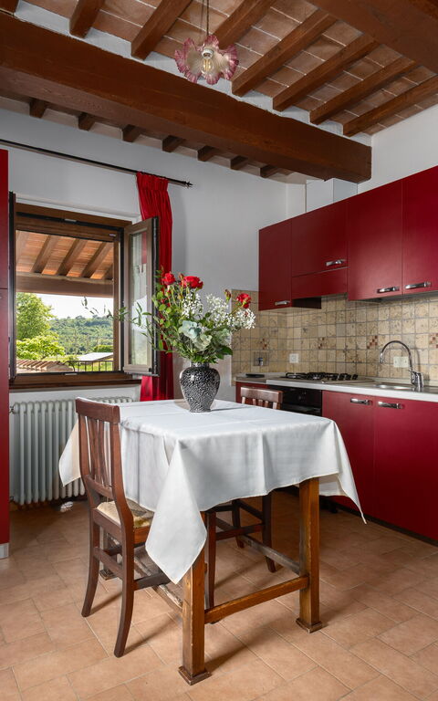 Casale Tiziano: Keuken, Lunchroom
