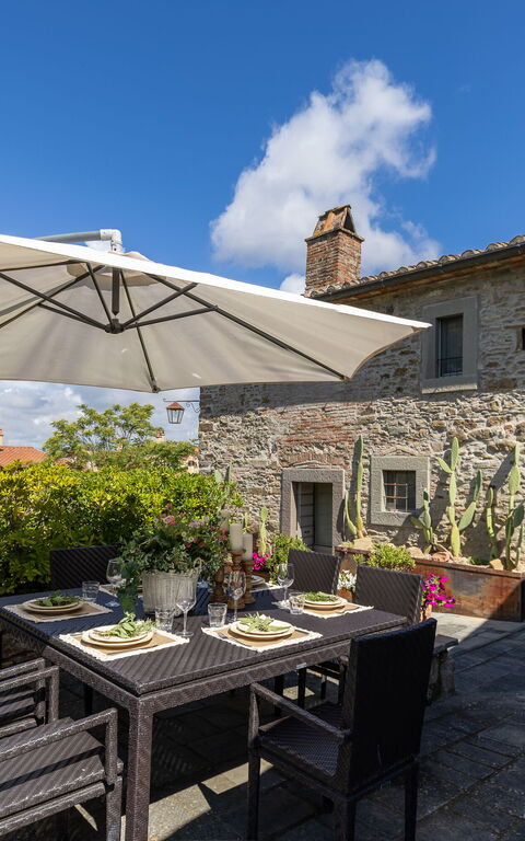 Casa La Fonte: Balkon / terras / patio, Buitenkanten, Buitenshuis