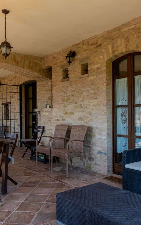 Villa Assisi: Balkon / terras / patio, Buitenkanten, Buitenshuis