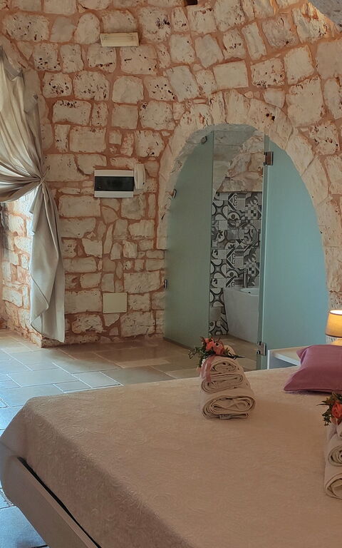 Trullo Santo Stefano: slaapkamer