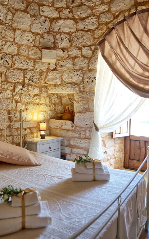 Trullo Santo Stefano: slaapkamer