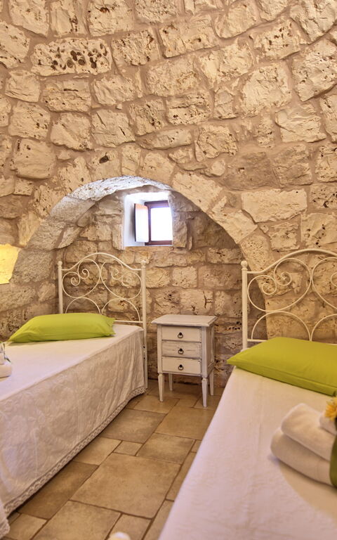 Trullo Santo Stefano: slaapkamer