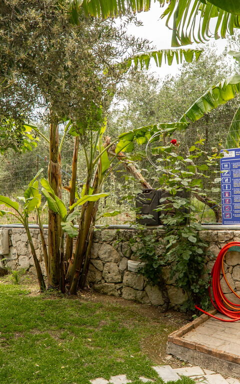 Villa Nipos: Buitenshuis, Tuin