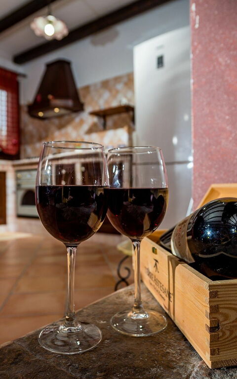 Villa Del Golfo: Keuken, Lunchroom, Woonkamer